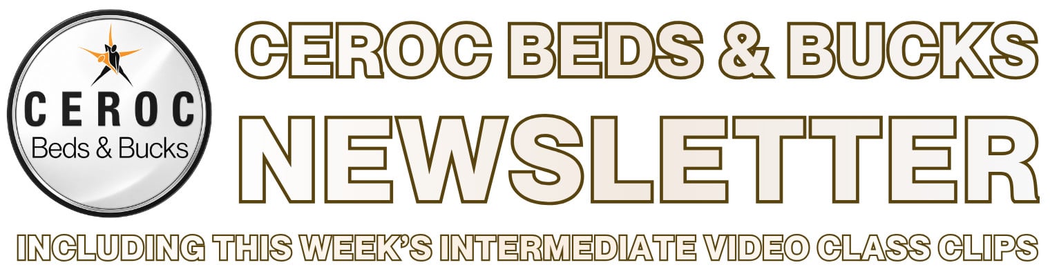 Ceroc Beds and Bucks Weekly Newsletter — including this week's intermediate video class clips